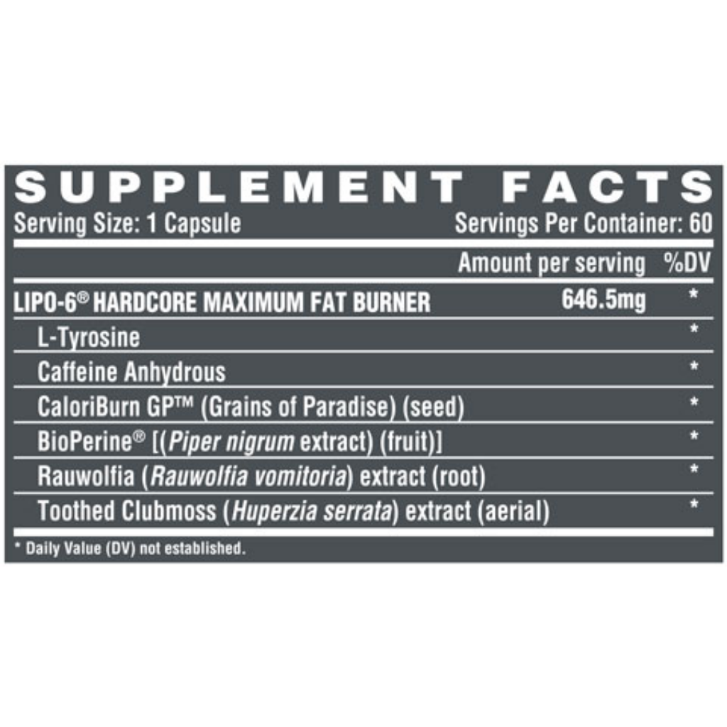 LIPO 6 HARDCORE NUTREX