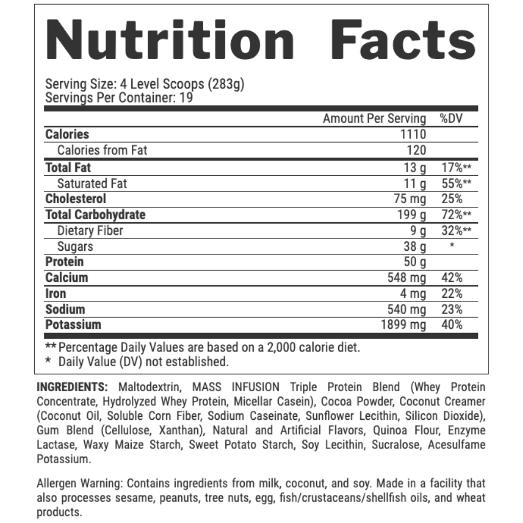 MASS INFUSION NUTREX