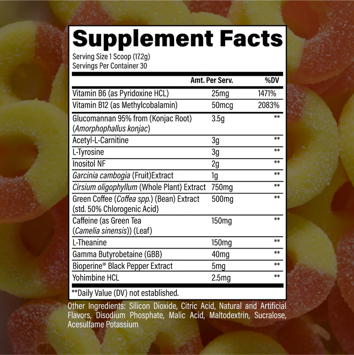 BURN THERMOGENIC POWDER RAW