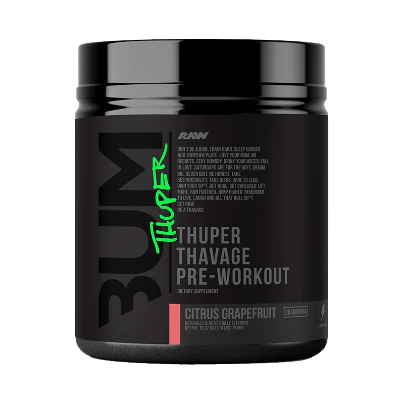 THUPER THAVAGE PRE-WORKOUT CBUM RAW