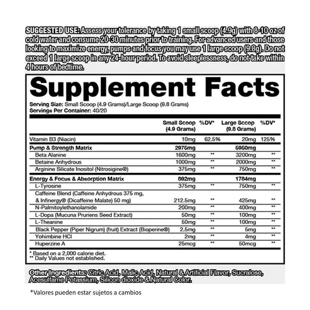 VENOM PRE-WORKOUT DRAGON PHARMA