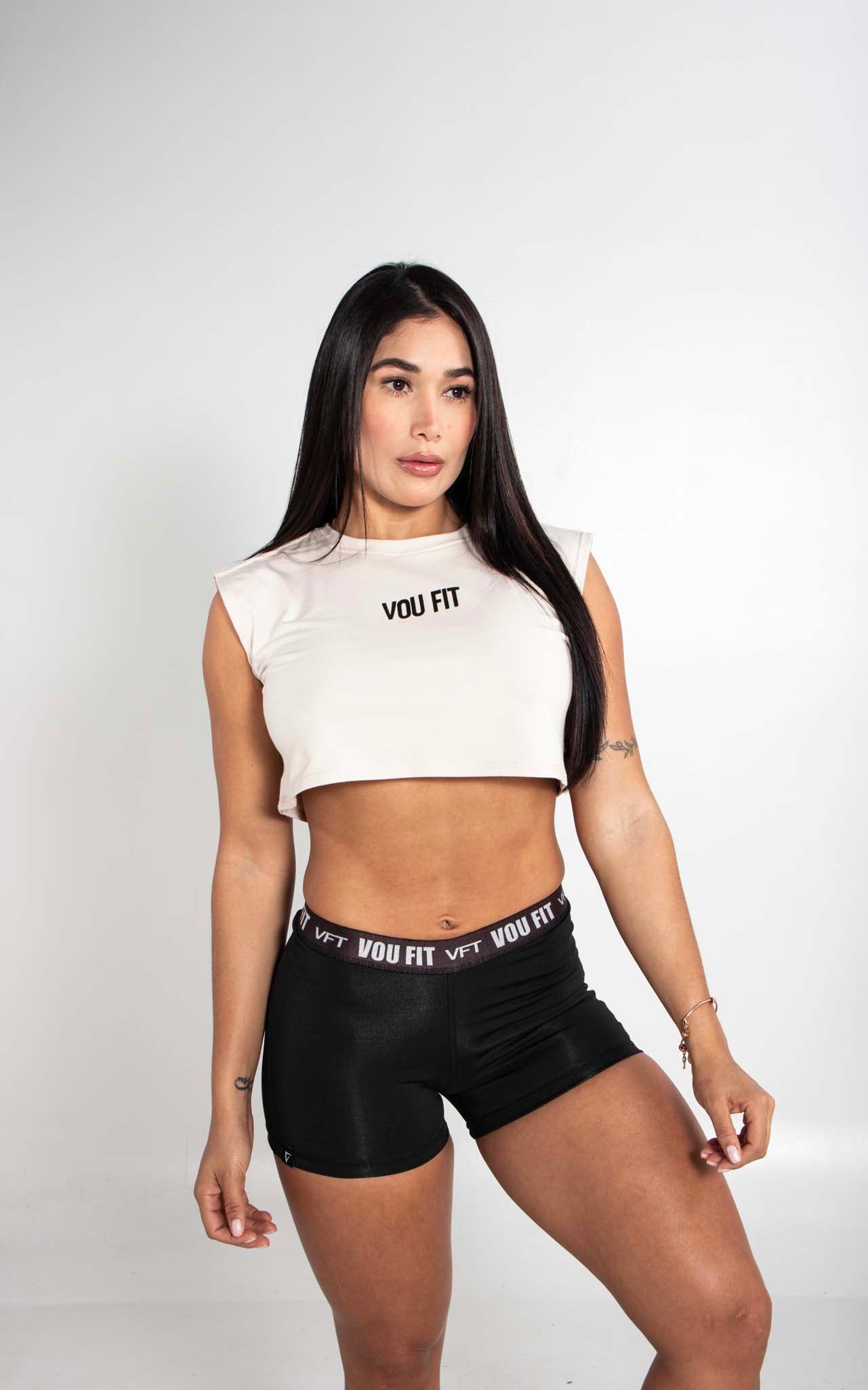 CAMISETA CORTA MUJER VOU FIT