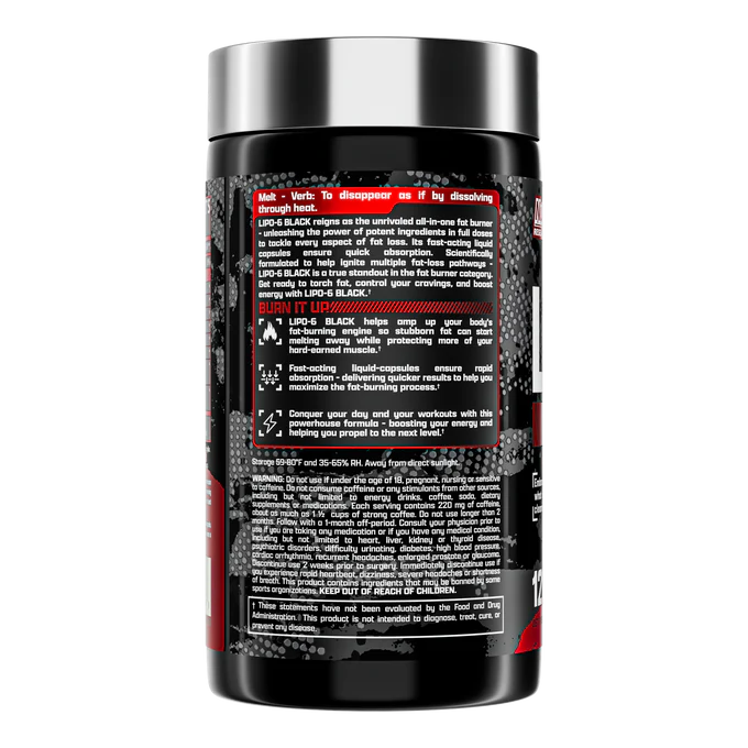 LIPO 6 BLACK ULTRA CONCENTRATE NUTREX x120 CAPS