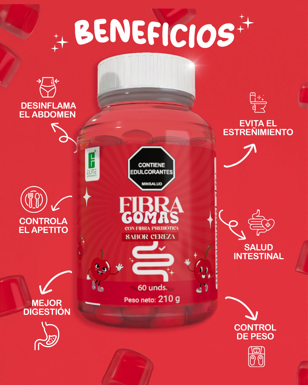 GOMAS DE FIBRA ELITE SUPPLEMENTS