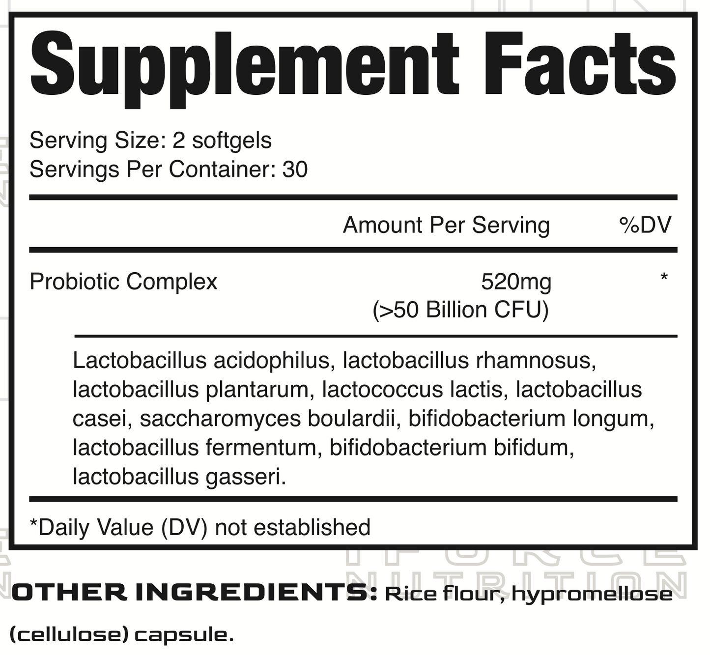 PROBIOTICOS IFORCE NUTRITION