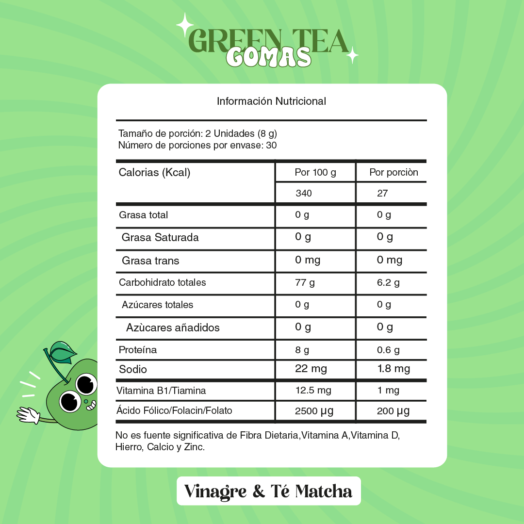 GREEN TEA GOMAS ELITE SUPPLEMENTS