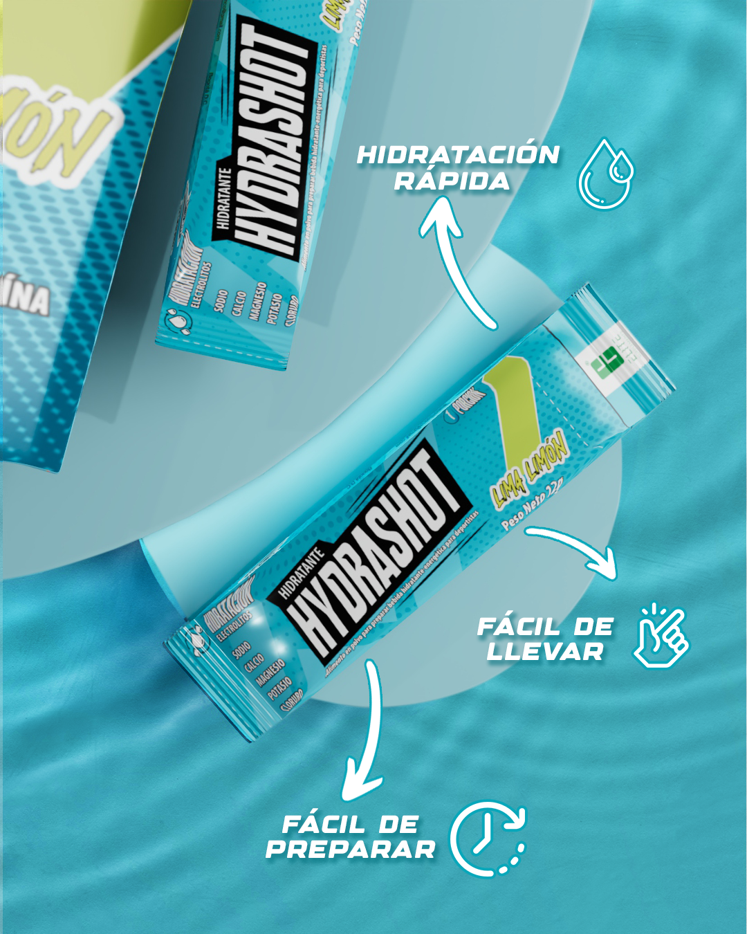 HIDRATANTE HYDRASHOT SOBRES ELITE SUPLEMENTS