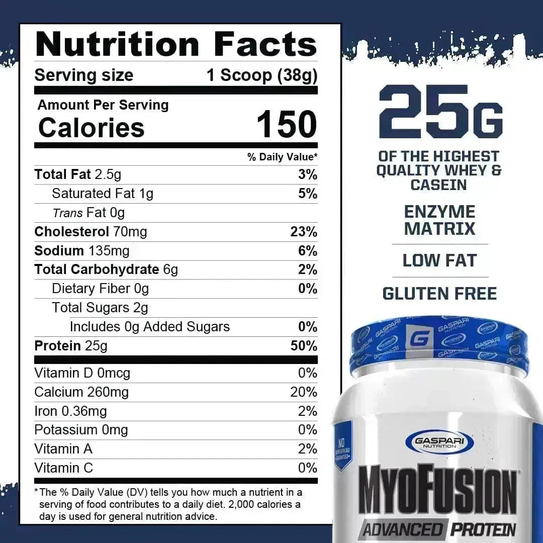 MYOFUSION ADVANCED PROTEIN GASPARI NUTRITION