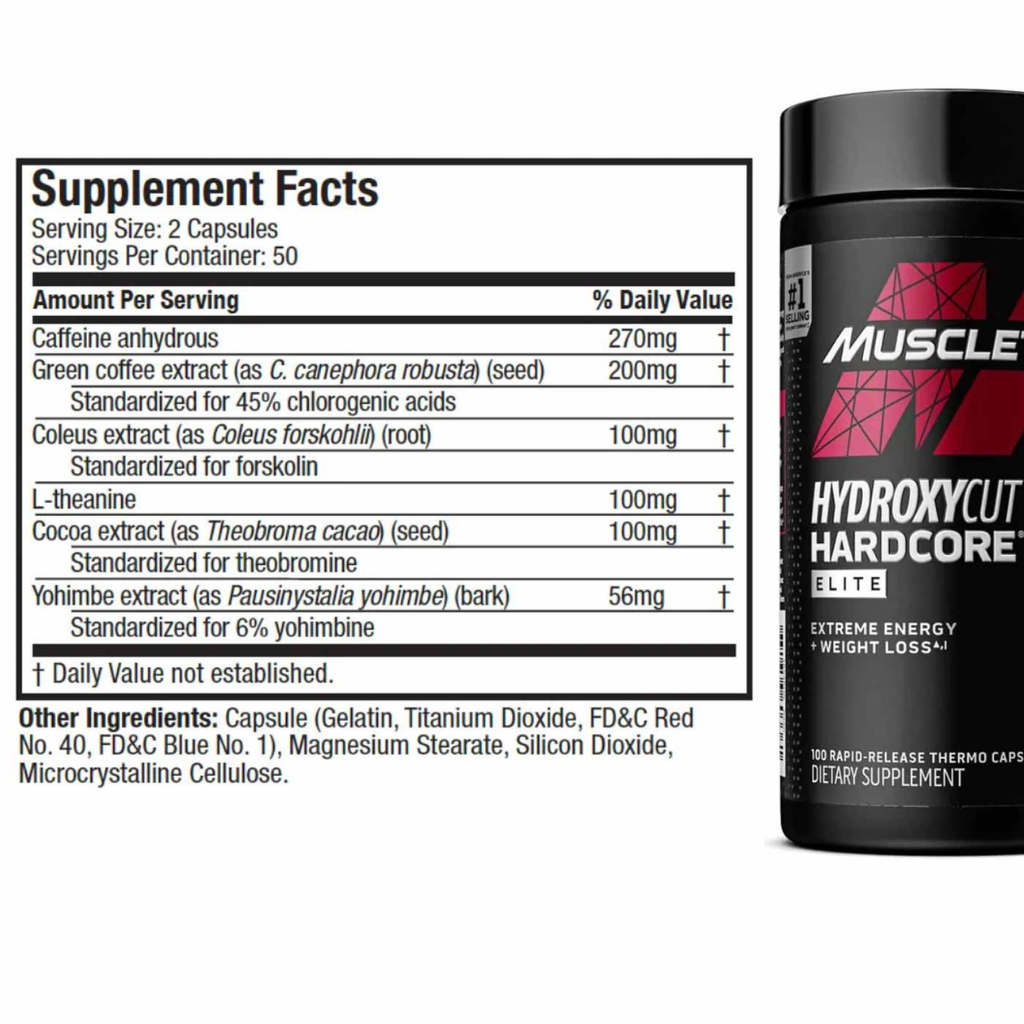 HYDROXYCUT HARDCORE ELITE MUSCLETECH