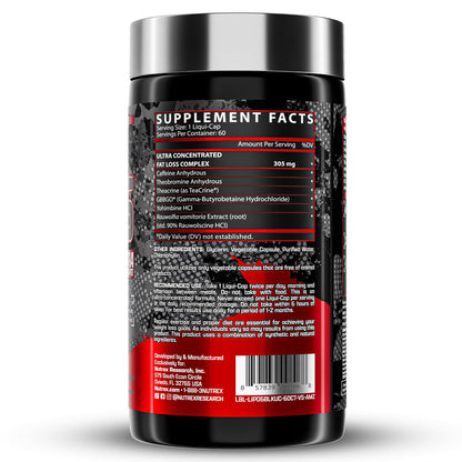 LIPO 6 BLACK ULTRA CONCENTRATE NUTREX x60 CAPS