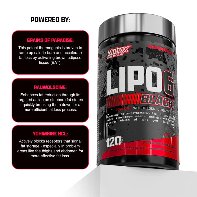LIPO 6 BLACK ULTRA CONCENTRATE NUTREX x120 CAPS