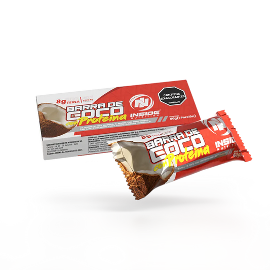 BARRA DE COCO CON PROTEINA INSIDE NUTRITION
