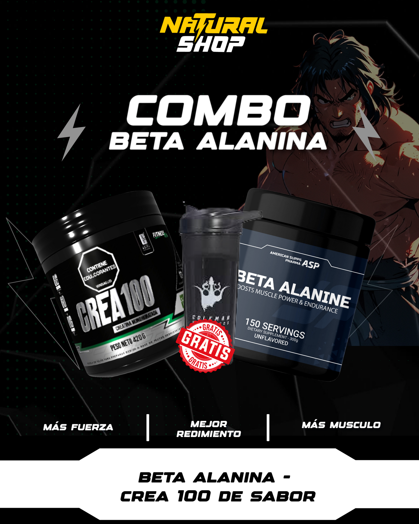 COMBO BETA ALANINA CREATINA