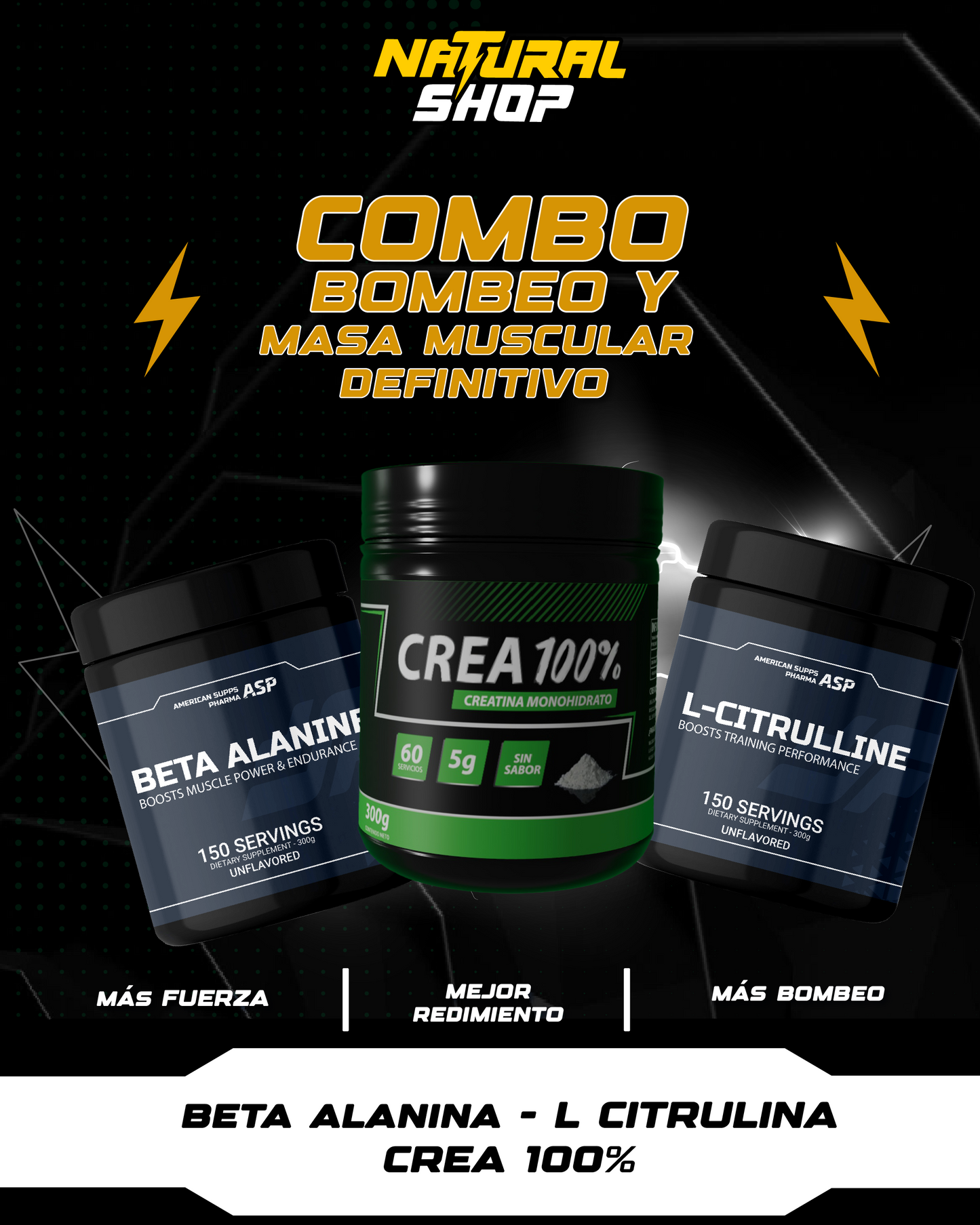 COMBO BOMBEO Y MASA MUSCULAR DEFINITIVO