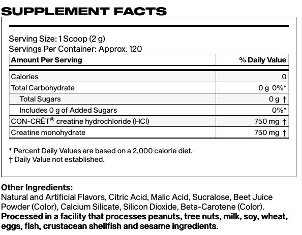 CELL TECH CREACTOR CREATINE HCL MUSCLETECH