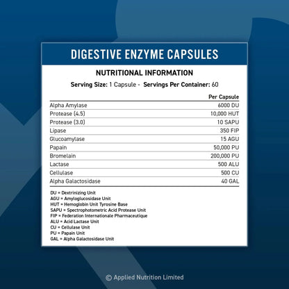DIGESTIVE ENZYME APPLIED NUTRITION