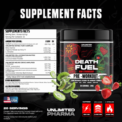 DEATH FUEL PRE WORKOUT UNLIMITED PHARMA
