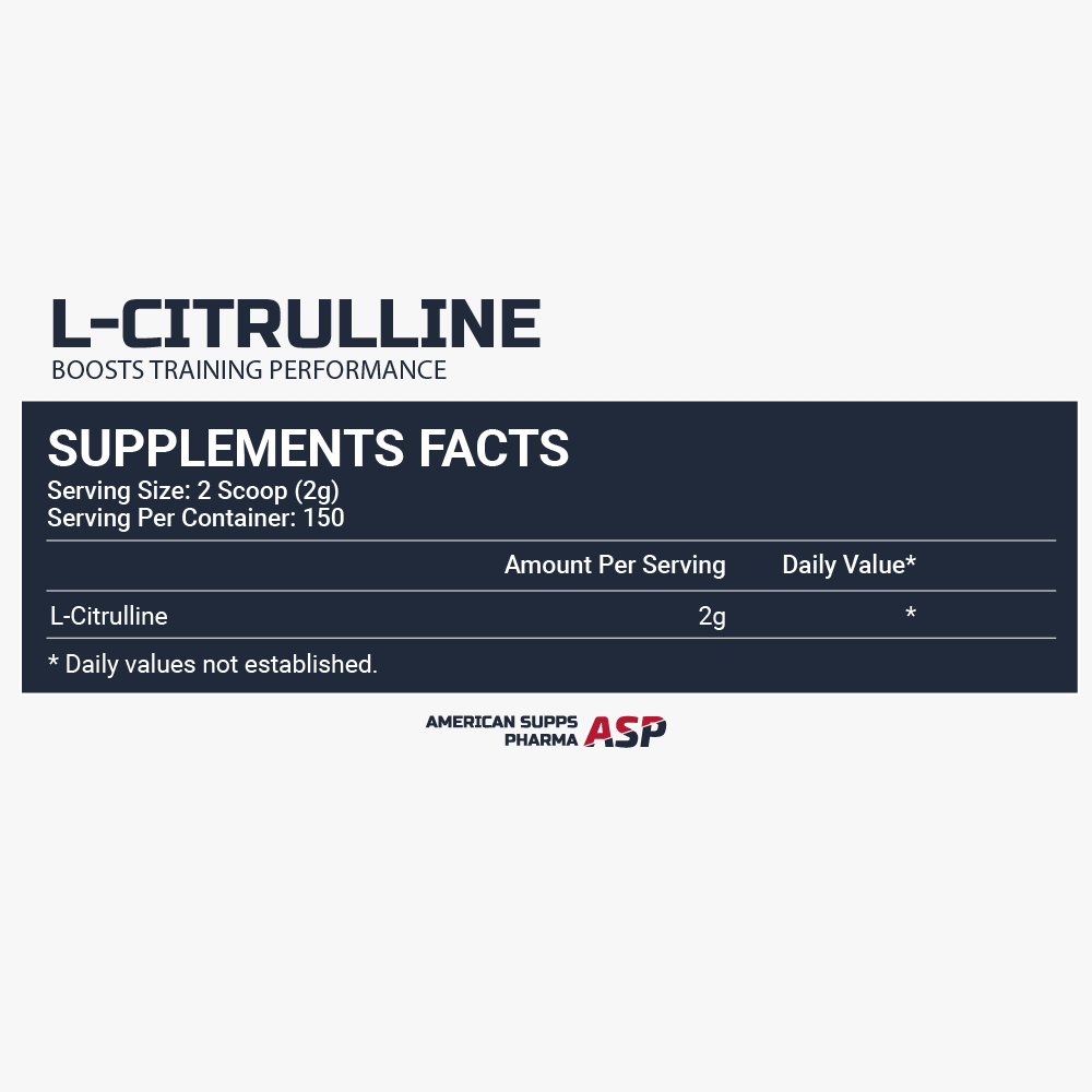 L-CITRULINE AMERICAN SUPPS PHARMA