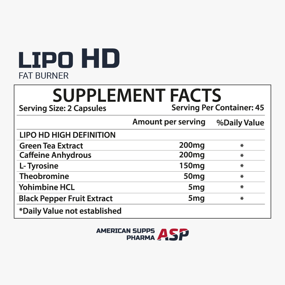LIPO HD AMERICAN SUPPS PHARMA
