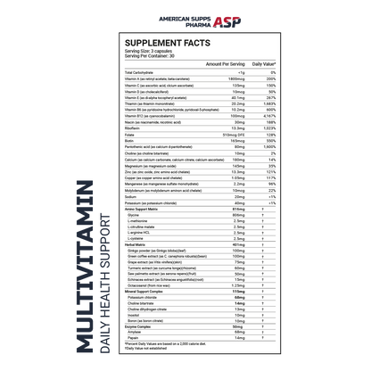 MULTIVITAMININ AMERICAN SUPPS PHARMA