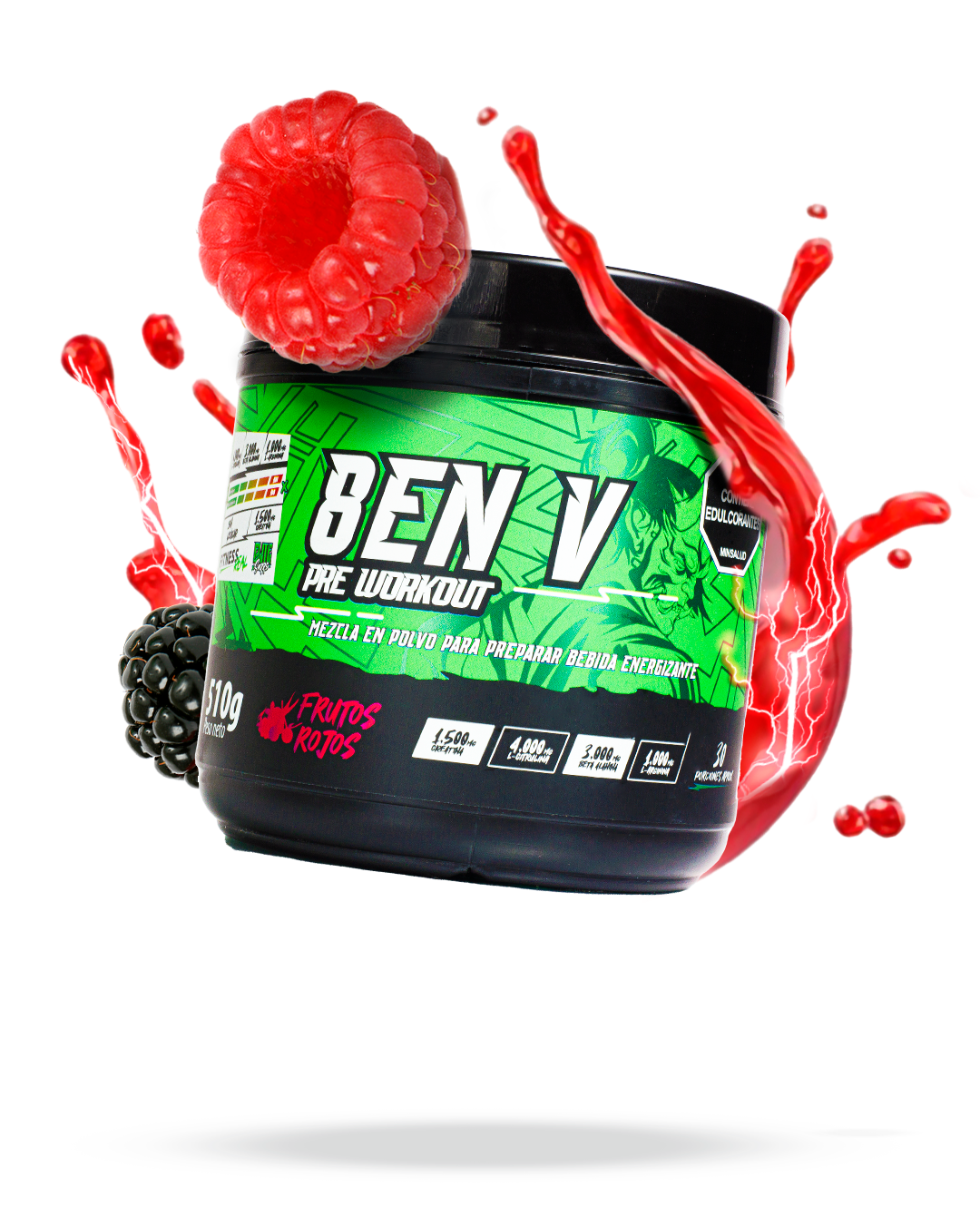 8 EN V PRE WORKOUT ELITE SUPPLEMENTS