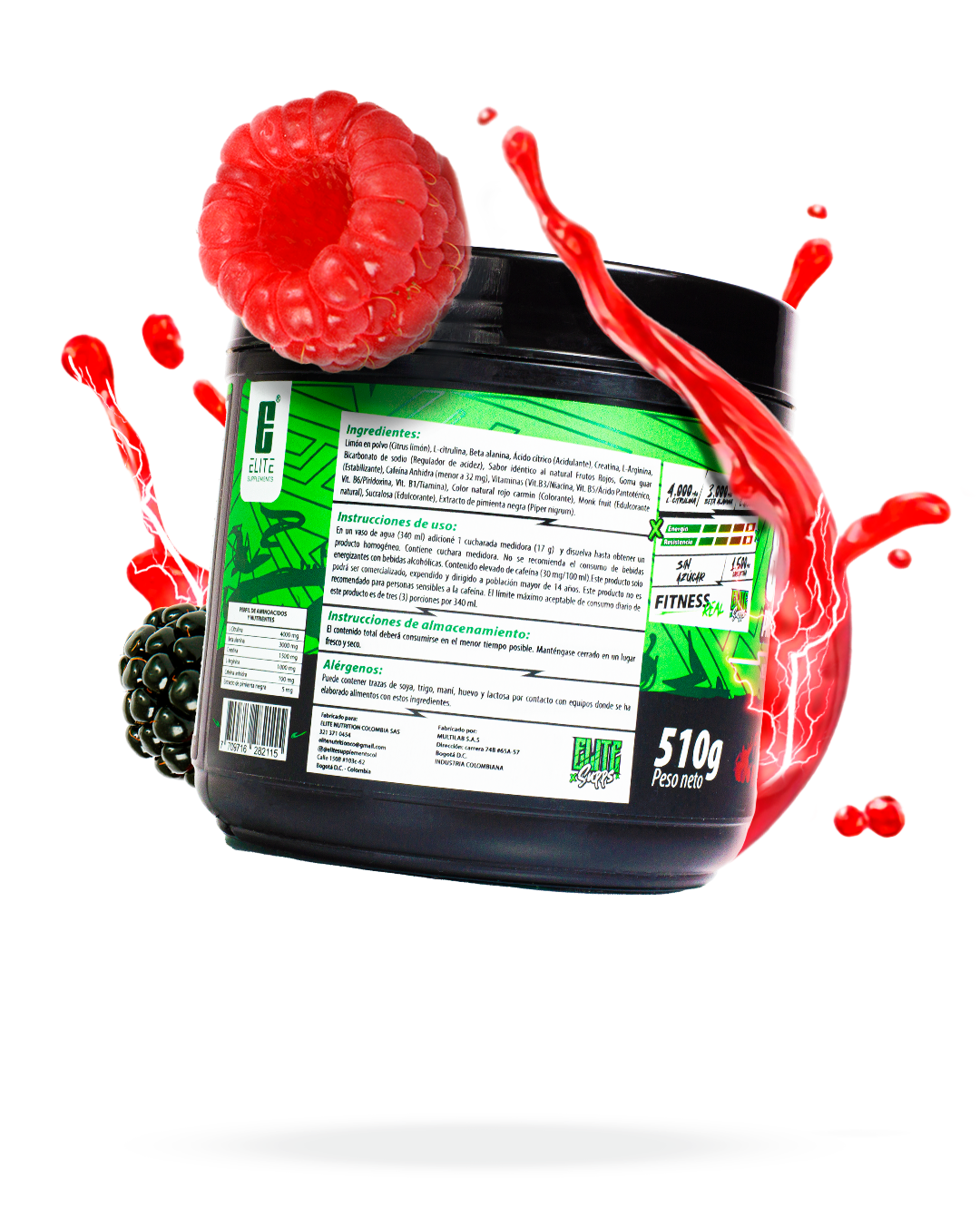 8 EN V PRE WORKOUT ELITE SUPPLEMENTS