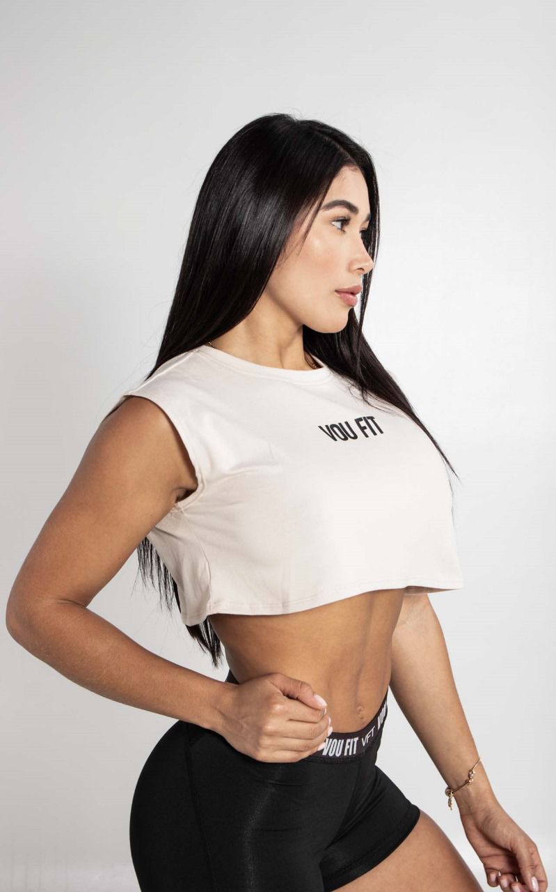 CAMISETA CORTA MUJER VOU FIT