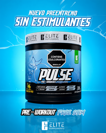 Pulse Pre-Workout sin Estimulantes Elite Supplements