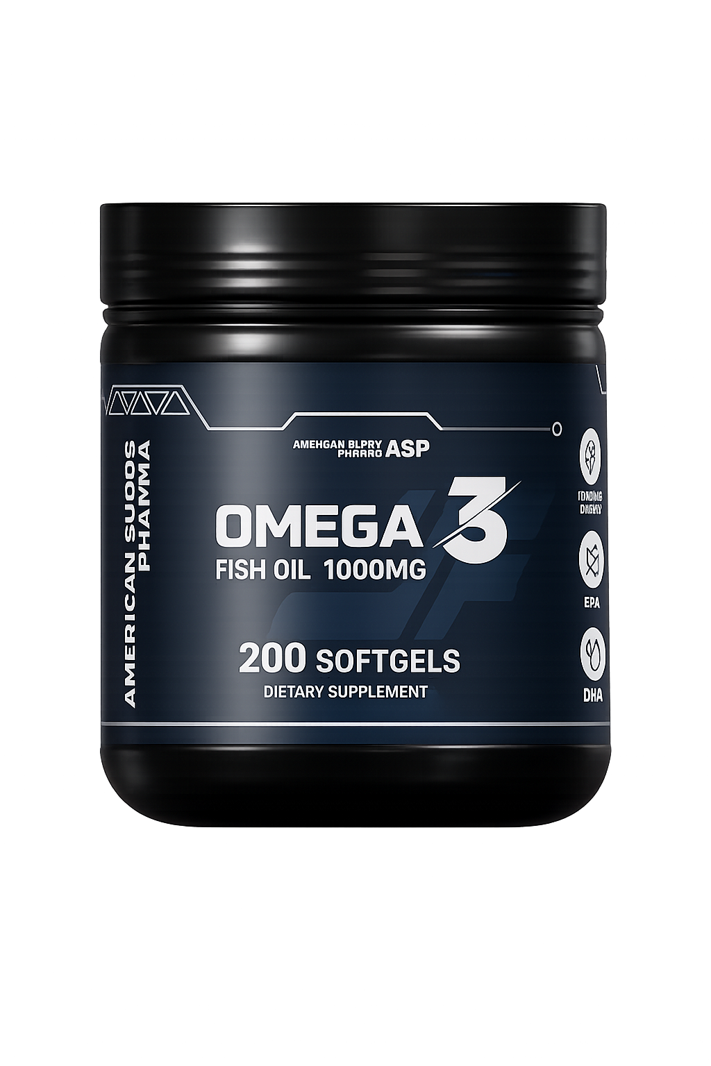 OMEGA 3 FISH OIL 1000MG AMERICAN SUPPS PHARMA