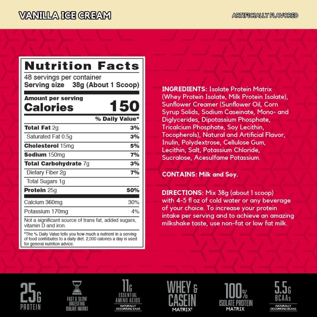 tabla nutricional proteina syntha 6