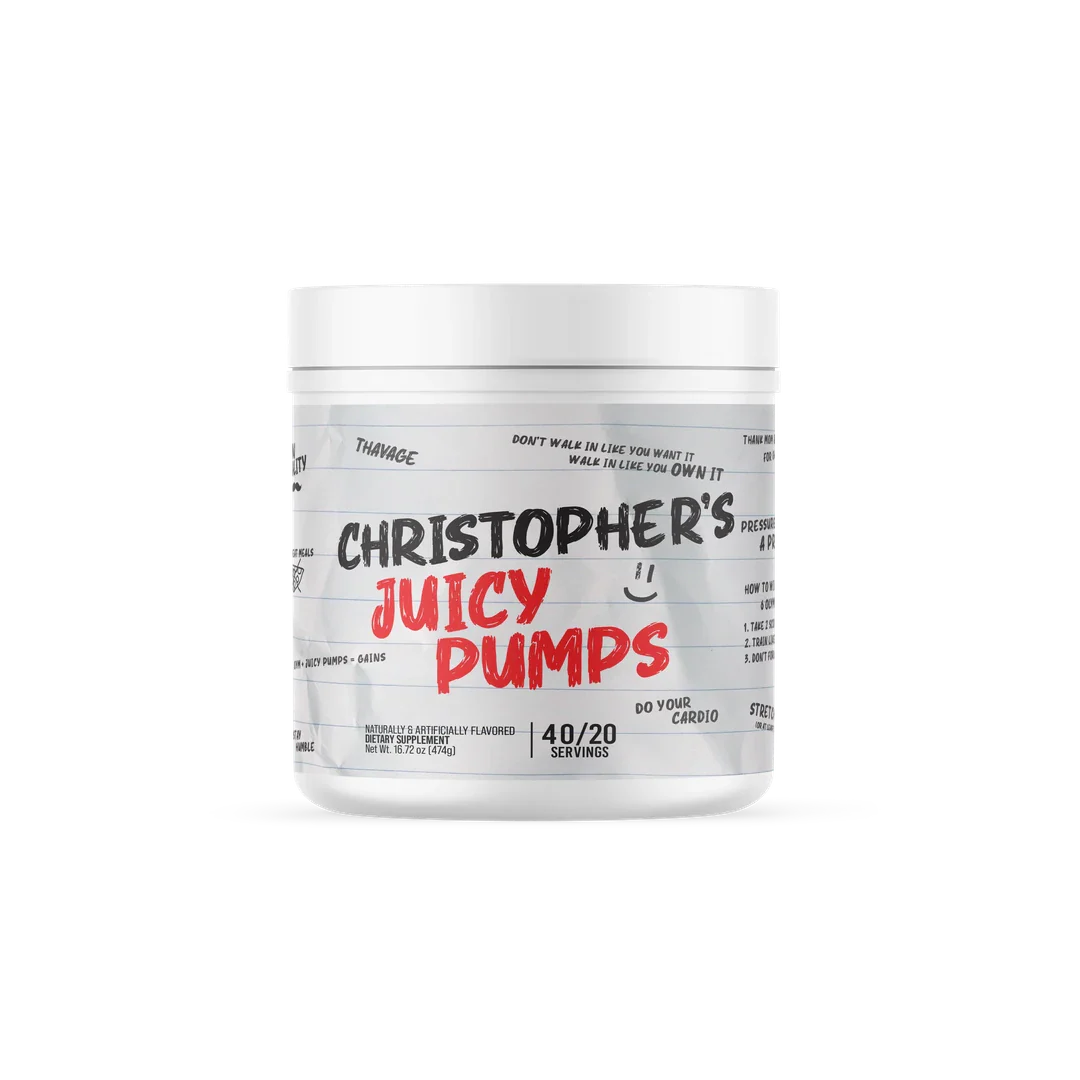 CHRISTOPHER'S JUICY PUMPS RAW NUTRITION