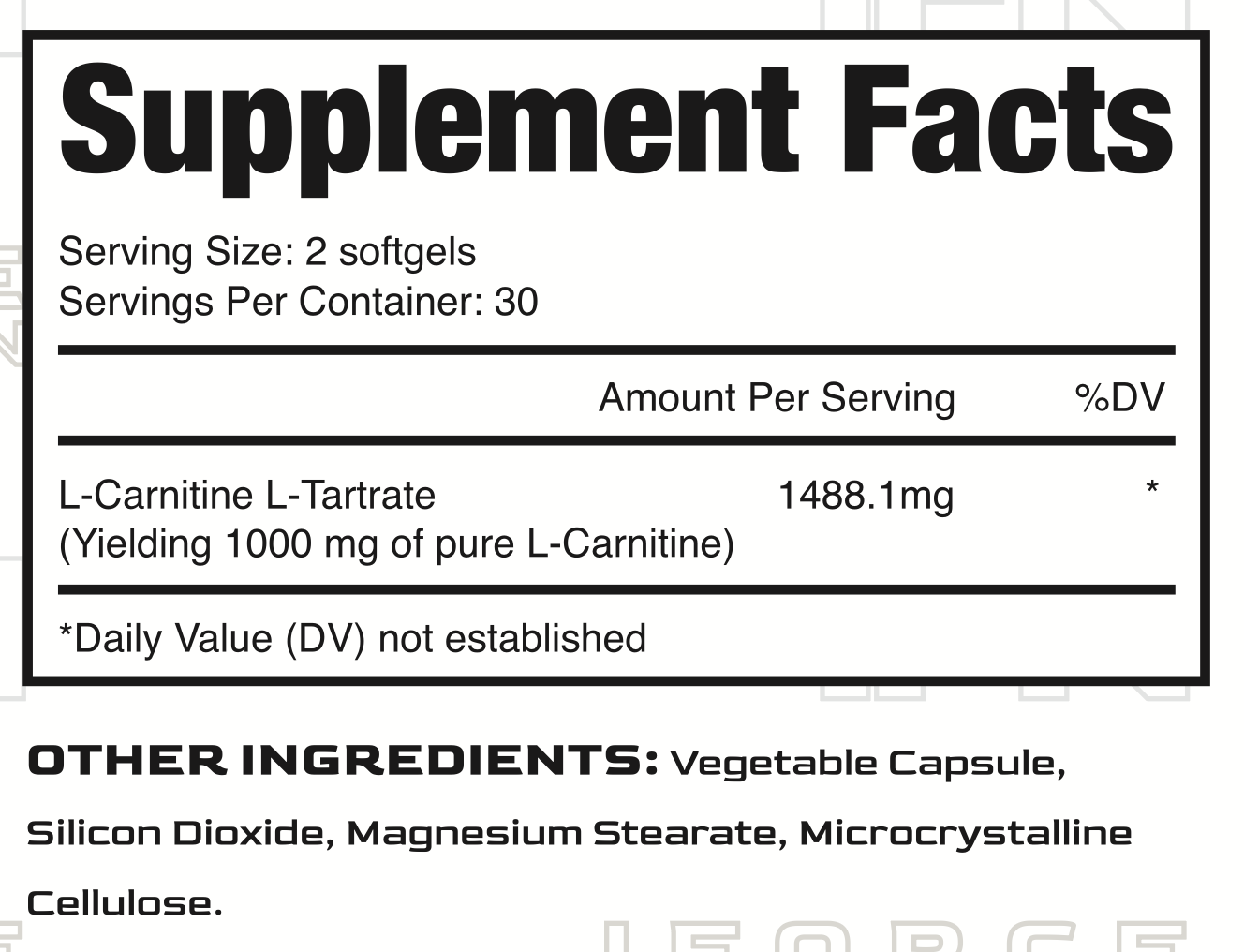 L-carnitine 1000 iForce Nutrition