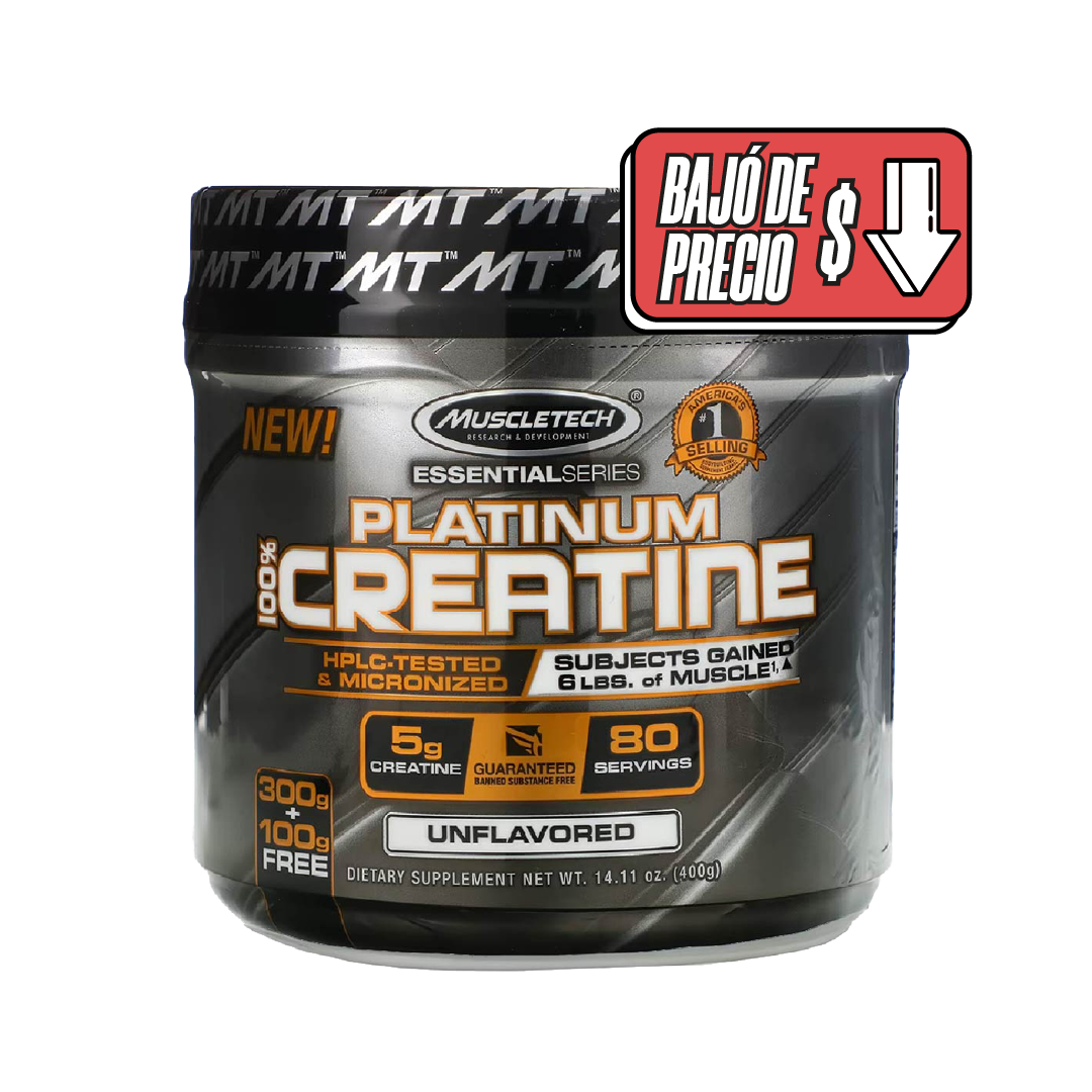 100% PLATINUM CREATINE MUSCLETECH – Natural Shop