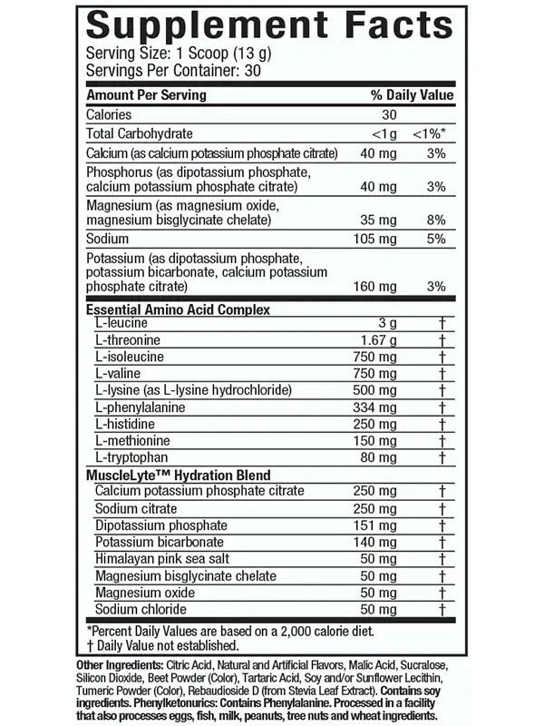 100% EAA+ PLATINUM MUSCLETECH