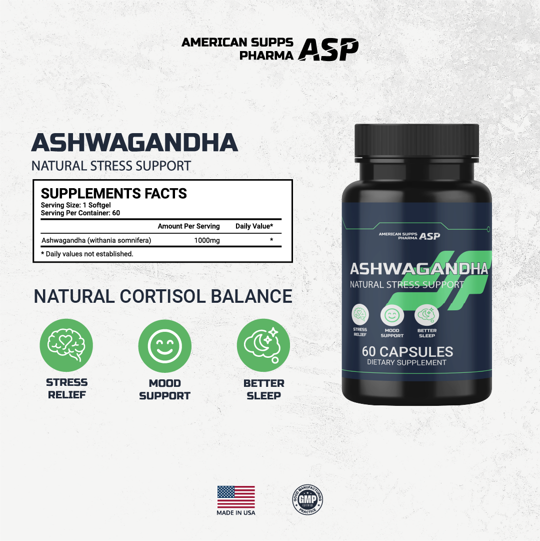 ASHWAGANDHA AMERICAN SUPPS PHARMA