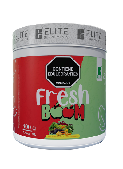 Fresh Boom Batido Verde Rojo Elite Supplements