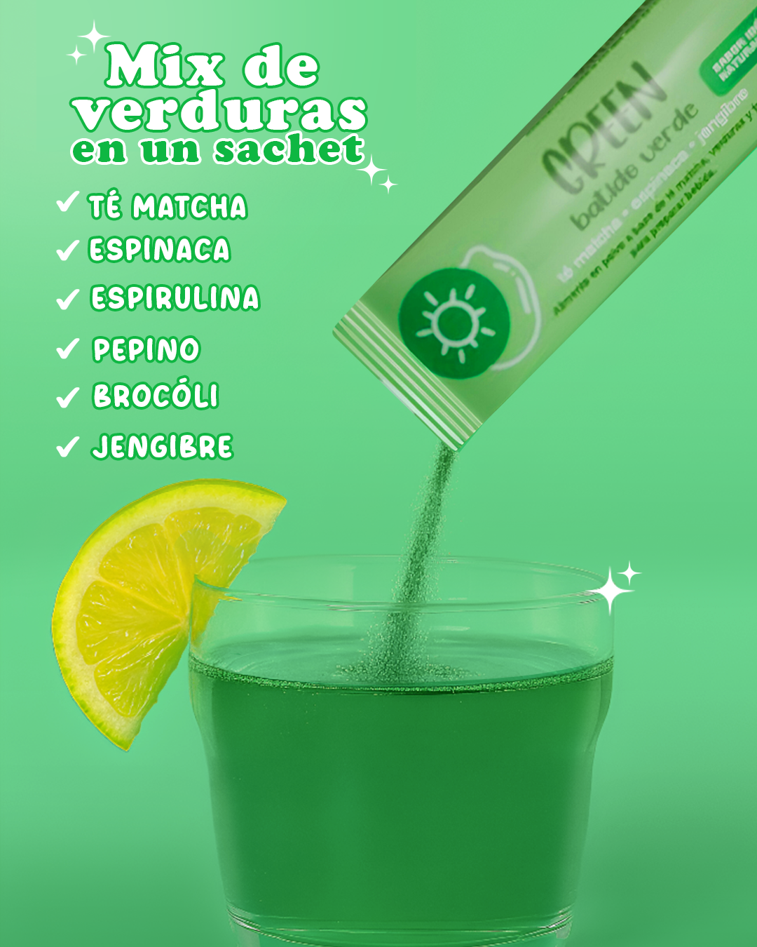 GREEN BATIDO VERDE EN SOBRES ELITE SUPPLEMENTS