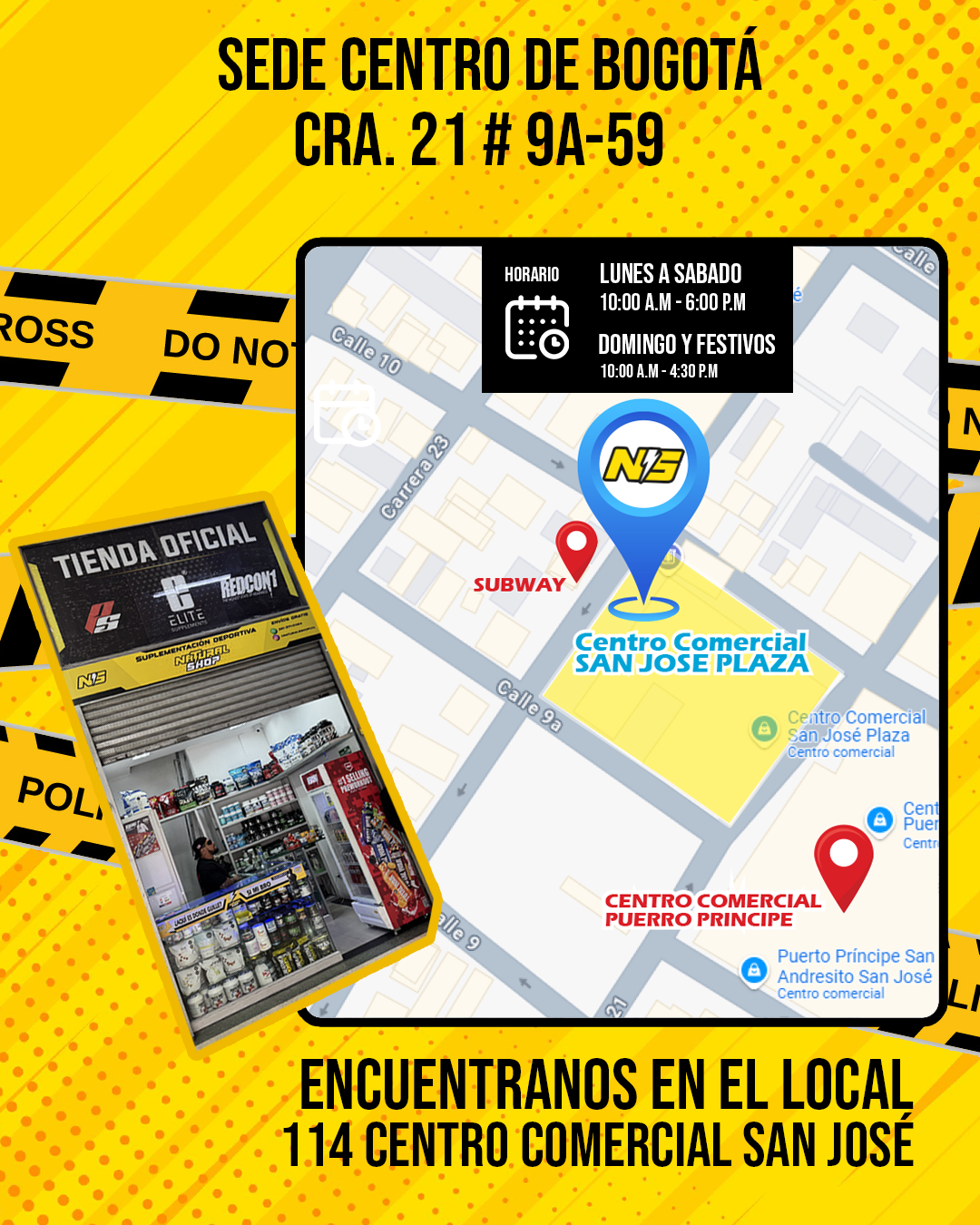 Bogotá Centro CC San José Plaza Local 114